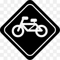 自行车感觉电脑图标交通标志-自行车