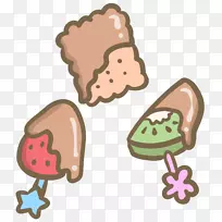 华夫饼白巧克力冰淇淋-冰淇淋