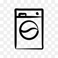 洗衣机、家用电器、烘干机、洗衣房、象形文字.冰箱