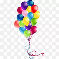 生日蛋糕气球派对剪贴画-气球