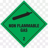 危险货物易燃性和易燃性气体标志.危险货物