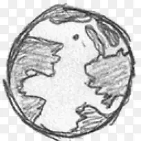 地球世界绘制计算机图标-地球