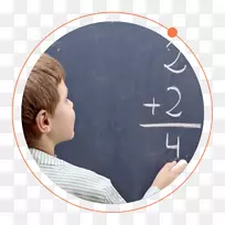 阿贝尔数学写作免版税儿童-数学