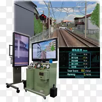 模拟虚拟现实列车模拟器驾驶模拟器头装显示器斯蒂芬森县博览会