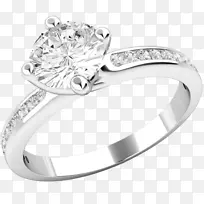 结婚戒指公主切割永恒戒指钻石切割戒指
