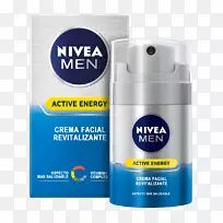 Nivea男士，活跃的能量，gesichtspflge，乳膏，润肤霜，须后脸