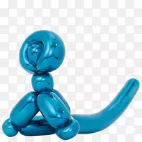 气球狗雕塑艺术Gagosian画廊贝纳达德NA公司。-气球蓝