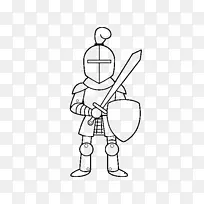 中世纪骑士画骑士彩绘书-骑士