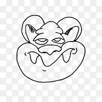 网络巨魔剪贴画-沉睡的卡通
