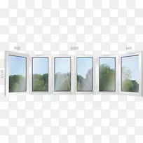 窗台，隔热玻璃，Остеклениебалконовилоджий-窗
