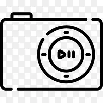 照相机平面设计标志-iPodShu显