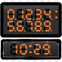 计时器显示装置数字时钟数字数据时钟