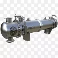 蒸馏冷凝器壳管换热器蒸发器-热流体