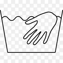 洗衣符号洗手夹艺术.符号