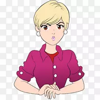 莫妮卡青少年拇指颊夹艺术-艾琳