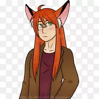 猫尾耳棕色毛猫