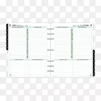 标准纸张大小折页个人组织者网页-日计划