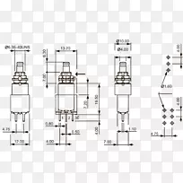 按钮式电气开关平面图工程.按钮开关