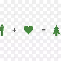 商标绿色字型-保存树木
