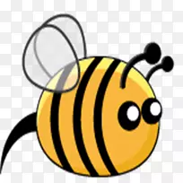 蜜蜂笑脸剪贴画-蜜蜂