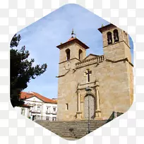 中世纪历史遗址中世纪建筑立面礼拜堂-Igreja