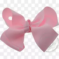 蝴蝶结缎带粉红色m鞋带结rtv粉红色-婴儿发