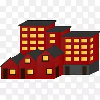 公寓楼建筑剪辑艺术公寓