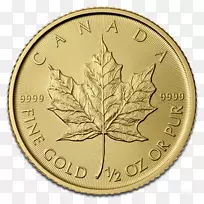 加拿大金枫叶金币皇家加拿大铸币金币