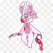 复活节兔子线艺术卡通剪辑艺术-杰克