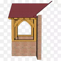 砖门廊棚木结构屋面砖