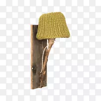 木质羊驼羊毛灯罩.木材