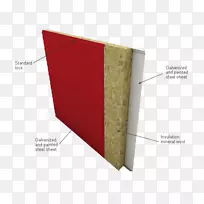 夹芯板耐火等级矿物羊毛结构绝缘板聚氨酯防火墙