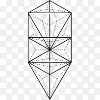 对称线点角图案-三角形图案