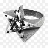 耳环珠宝哥特亚文化哥特式时尚戒指