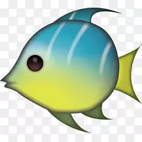 热带鱼表情iphone贴纸-鱼