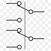 电子符号电气开关接线图转换开关符号