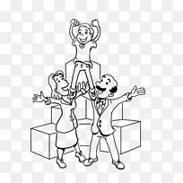 绘画拇指学生剪贴画-学生