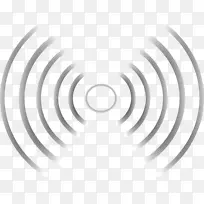 无线无线电波计算机图标感应充电无线电波