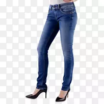牛仔裤，牛仔，星期一便宜的腰部-女式裤子
