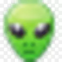 电脑图标剪辑艺术外星脸