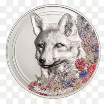 蒙古野生动物2018年蒙古国特格金币-林地狐