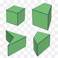 四角柱棱镜基梯形四边形立方体