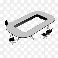 桌椅自动办公桌3ds max三维计算机图形三维模型表