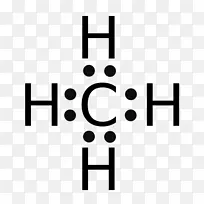 Lewis结构甲烷分子化学图-多原子离子