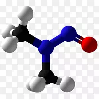 分子球棒模型化合物1，8-重氮杂环[5.4.0]