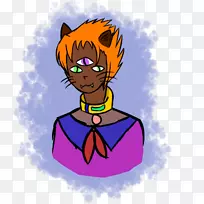 智人男孩传奇生物剪贴画-猫男孩