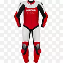 杜卡蒂多斯特拉达摩托车运动服杜卡提紧身西装素描