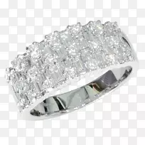 结婚戒指钻石水晶结婚戒指