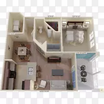 考文垂公园公寓楼平面图-公寓