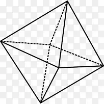 八面体几何图形数学剪贴画数学